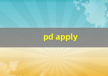 pd apply